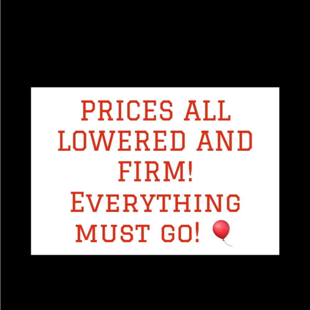 HUGE SALE ALL MUST GO PRICES FIRM! 🎈